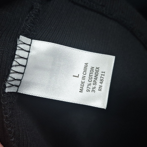 OPHELIA ROE BLACK LONG SLEEVE TURTLE NECK SIZE LARGE - Picture 5 of 5